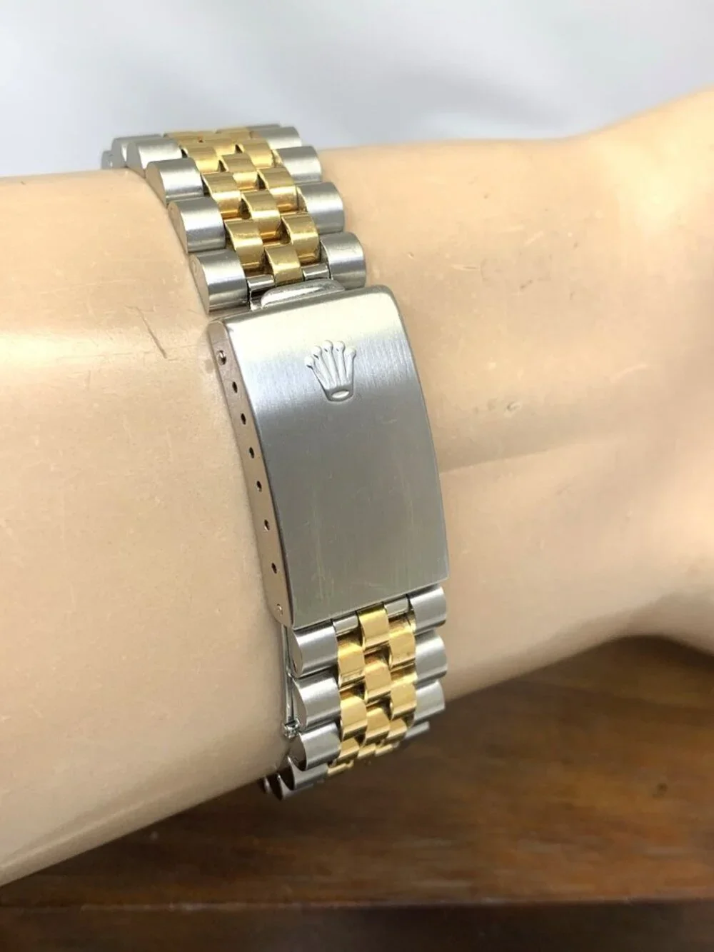 Rolex Datejust Watch 16233 Factory Diamond 18k Yellow Gold & Steel Vintage 1995